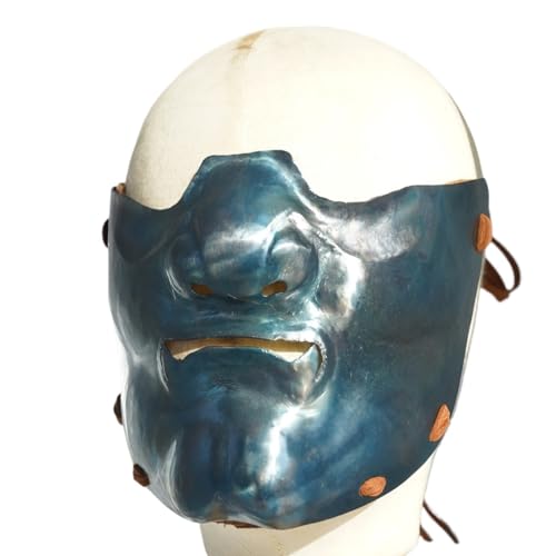 MZICXV Handgefertigte Replik eines achtteiligen Helms aus der Song-Dynastie mit detaillierter Haube und Gesicht for historische Nachstellungen und(B) von MZICXV