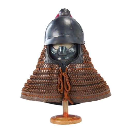 MZICXV Handgefertigte Replik eines achtteiligen Helms aus der Song-Dynastie mit detaillierter Haube und Gesicht for historische Nachstellungen und(C) von MZICXV
