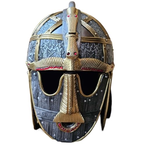 MZICXV Helm des sächsischen Königs aus dem 7. Jahrhundert – Sutton Hoo Replik – tragbarer historischer Reenactment-Helm von MZICXV