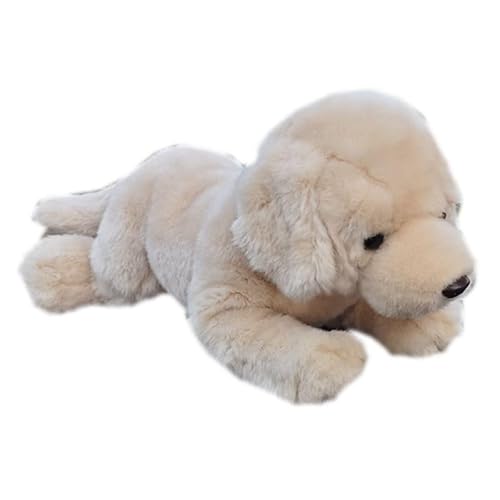 MZICXV Labrador Retriever Plüschtiere, weiche Labrador-Welpen, realistisches Plüschtier der Hunderasse(30CM,Prone Position) von MZICXV
