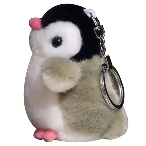 MZICXV Mini-Pinguin-Plüschpuppen-Anhänger, Grauer Pinguin-Puppentaschenanhänger, Puppen-Schlüsselanhänger, weiches und süßes Geschenk MZICXV Mini-Pinguin-Plüschpuppen-Anhänger, Grauer Pinguin-Puppentaschenanhänger, Puppen-Schlüsselanhänger, weiches und süßes Geschenk von MZICXV