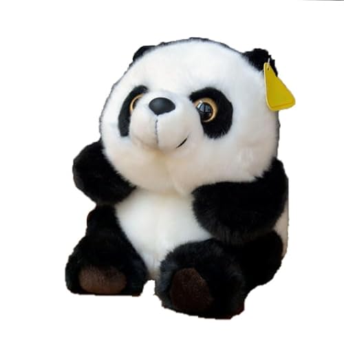 MZICXV Panda-Plüschtier, realistischer Plüschpanda, weiches und kuscheliges Pandabär-Plüschtier(25CM) von MZICXV