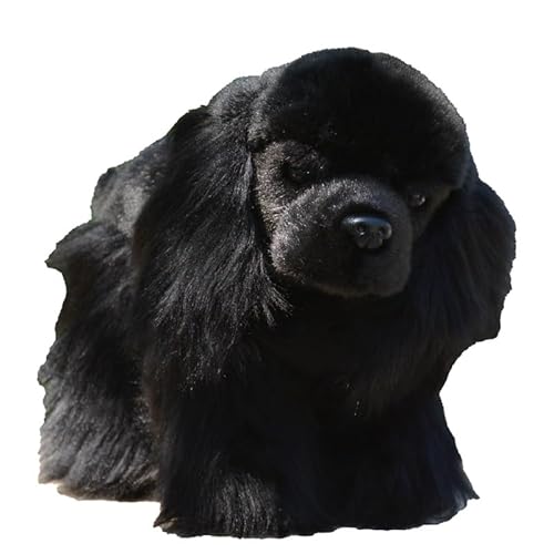 MZICXV Realistische Cocker Spaniel-Puppe, süßer schwarzer Hund, Plüschtier, englische Cocker Spaniel-Puppe, Ragdoll, weich und niedlich, Geschenk für MZICXV Realistische Cocker Spaniel-Puppe, süßer schwarzer Hund, Plüschtier, englische Cocker Spaniel-Puppe, Ragdoll, weich und niedlich, Geschenk für von MZICXV