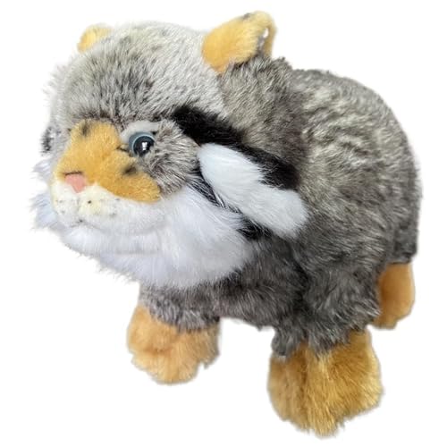 MZICXV Realistisches 30 cm großes Pallas-Plüschtier, Stofftier, Geschenk (Otocolobus Manul) von MZICXV