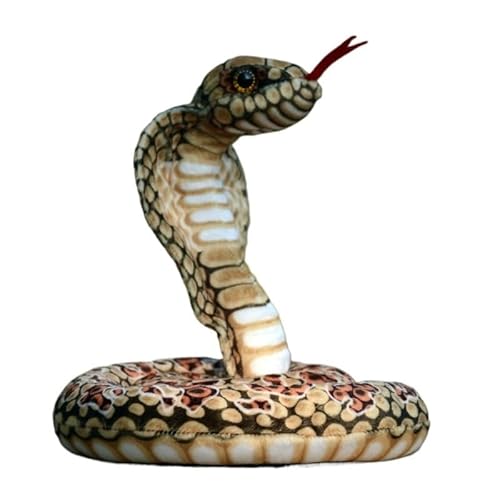 MZICXV Realistisches Plüschtier, weiche ausgestopfte Schlange, gruseliges Streichspielzeug (Ophiophagus)(110CM,A(130 * 180CM)) von MZICXV