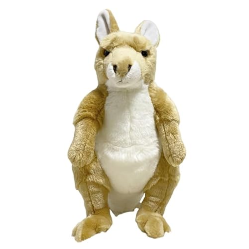 MZICXV Realistisches stehendes Känguru-Plüschtier, weiches Känguru-Stofftier (Macropodidae)(38cm) von MZICXV