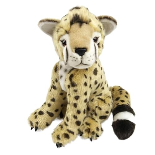 MZICXV Realistisches süßes Leoparden-Plüschtier, gefleckte Leoparden-Plüschpuppe, weiches und süßes Geschenk MZICXV Realistisches süßes Leoparden-Plüschtier, gefleckte Leoparden-Plüschpuppe, weiches und süßes Geschenk von MZICXV
