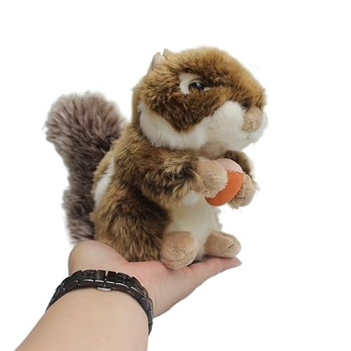 MZICXV Simulation Eichhörnchen Plüsch Spielzeug Kleine Tier Plüsch Puppe Weich Und Niedlich 's Begleiter Geschenk Hause Dekoration von MZICXV