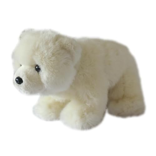 MZICXV Simulation Eisbär Plüschtier Weißer Bär Plüschpuppe Weicher und süßer Begleiter Geschenk Heimdekoration von MZICXV