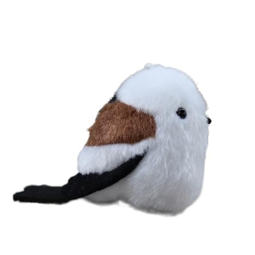 MZICXV Simulation Eisvogel Plüsch Spielzeug Vogel Plüsch Puppe Weich Und Niedlich 's Begleiter Geschenk Hause Dekoration Anhänger(Black) von MZICXV