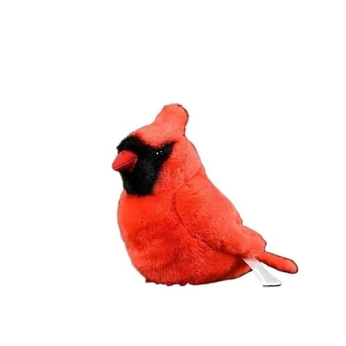 MZICXV Simulation Fat Chirp Series Toy Doll North American Cardinal Plush Toy Pendant Soft and Cute 's Companion Gift von MZICXV