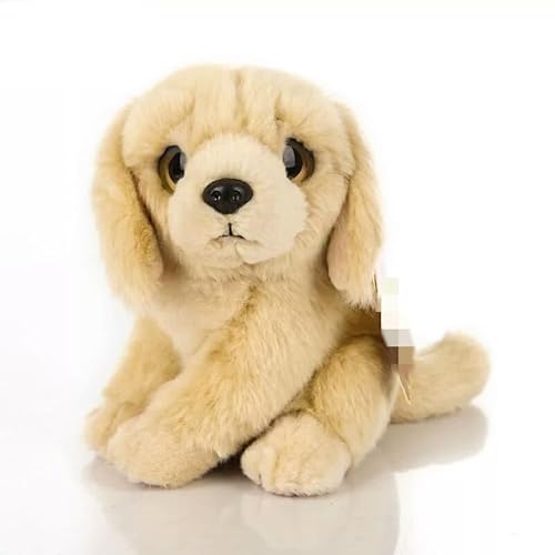 MZICXV Simulation Golden Retriever Plüschtier Welpe Plüschpuppe weich und niedlich, Begleiter, Geschenk, Heimdekoration von MZICXV