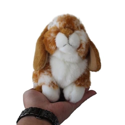 MZICXV Simulation Hängeohr-Kaninchen-Plüschtier, Tierblume, Kaninchen-Plüschpuppe, weich und niedlich, Begleiter, Geschenk, Heimdekoration von MZICXV