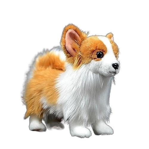 MZICXV Simulation Hund Plüsch Puppe Niedliche Pomeranian Puppe Simulation Weiches Tier Geschenk von MZICXV