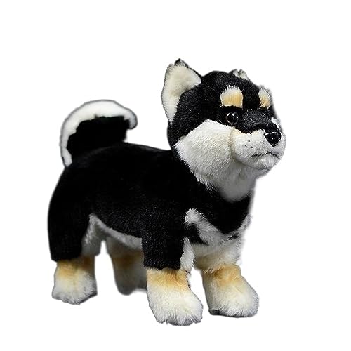 MZICXV Simulation Hundepuppe Schwarz Shiba Inu Puppe Stehender Hund Plüschtier Tier MZICXV Simulation Hundepuppe Schwarz Shiba Inu Puppe Stehender Hund Plüschtier Tier von MZICXV