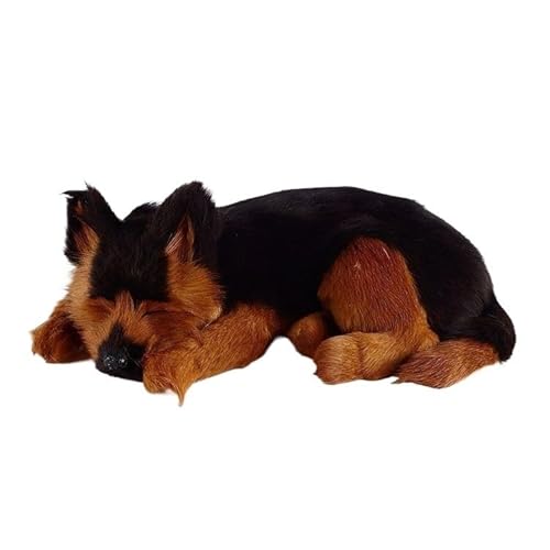 MZICXV Simulation Husky Deutscher Schäferhund Plüschtier Niedliches Tierwelpenmodell Wohnkultur Kindergeschenk(Black) von MZICXV