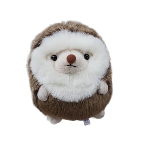 MZICXV Simulation Kleiner Igel-Plüschpuppe, rundes Tier-Plüschtier, weich und niedlich, pelziger Fetter Igel, Früherziehung, Geschenk, Heimdekoration von MZICXV