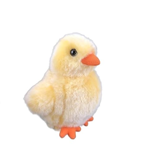 MZICXV Simulation Kleines Gelbes Huhn Plüschtier Niedliches Kleines Tier Cartoon Form Küken Weiches Und Niedliches Stoffpuppengeschenk von MZICXV