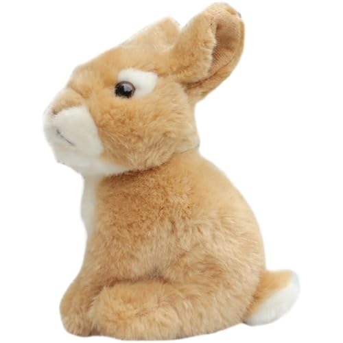 MZICXV Simulation Mini Bunny Plüsch Spielzeug Tier Gras Kaninchen Plüsch Puppe Weich Und Niedlich Begleitende Geschenke for Home Dekoration(Brass) von MZICXV