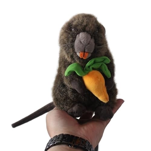 MZICXV Simulation Murmeltier Plüsch Puppe Cartoon Rasen Murmeltier Plüsch Spielzeug Weich Und Niedlich 's Begleiter Geschenk Hause Dekoration(Brass) von MZICXV