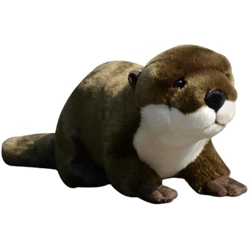 MZICXV Simulation Otter Plüsch Puppe Spielzeug süße braune Tierpuppe Geschenk Möbel Dekoration Geschenk von MZICXV