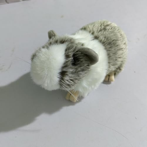 MZICXV Simulation PP-Baumwolle, süßes kleines Meerschweinchen, Plüschpuppe, Hamster, Plüschtier, Früherziehung, Geschenk, Heimdekoration (Cavia porcellus)(Grey) von MZICXV
