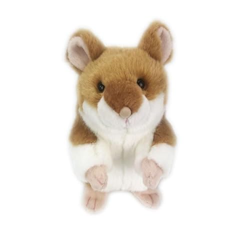 MZICXV Simulation PP Baumwolle Hamster Plüschpuppe weich und süß Früherziehung Geschenk Home Decoration (Hamster) von MZICXV
