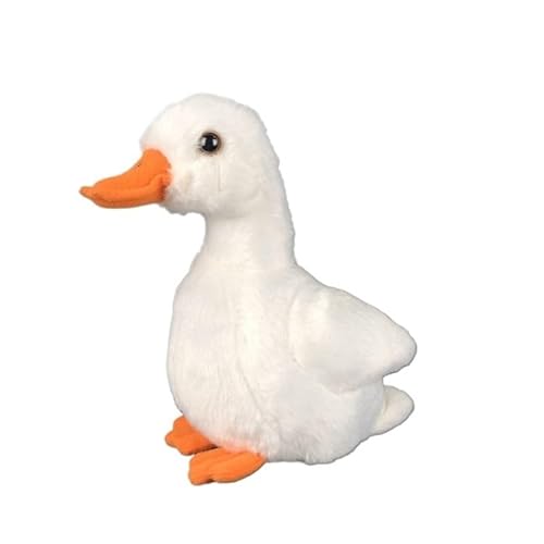 MZICXV Simulation PP Baumwolle Kleines Gelbes Huhn Kleine Gelbe Ente Plüsch Spielzeug Weich Und Niedlich Frühen Bildung Geschenk Hause Dekoration(Duck(White)) von MZICXV