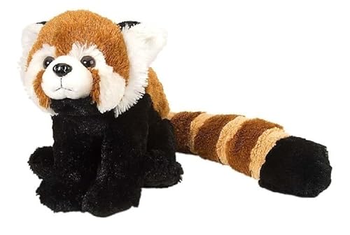 MZICXV Simulation PP Baumwolle Roter Panda Tier Plüsch Spielzeug Weich Und Niedlich 's Früherziehung Geschenk Hause Dekoration(20cm) von MZICXV