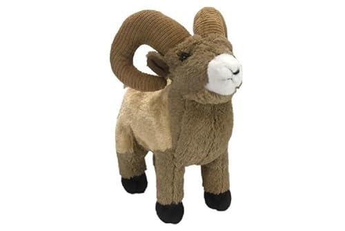 MZICXV Simulation PP Baumwolle Tier Bighorn Schafe Männliche Plüsch Puppe Weich Und Niedlich 's Früherziehung Geschenk Hause Dekoration(30CM) von MZICXV