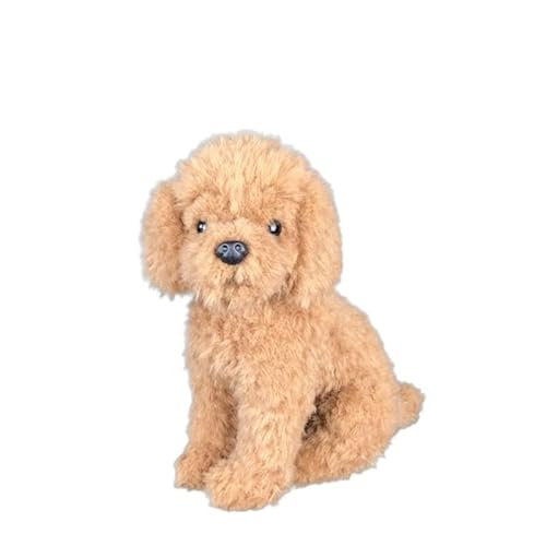 MZICXV Simulation PP Baumwolle Tier Welpen Hund Plüsch Spielzeug Weich und Niedlich 's Früherziehung Geschenk Home Dekoration(Sitting 30cm) von MZICXV