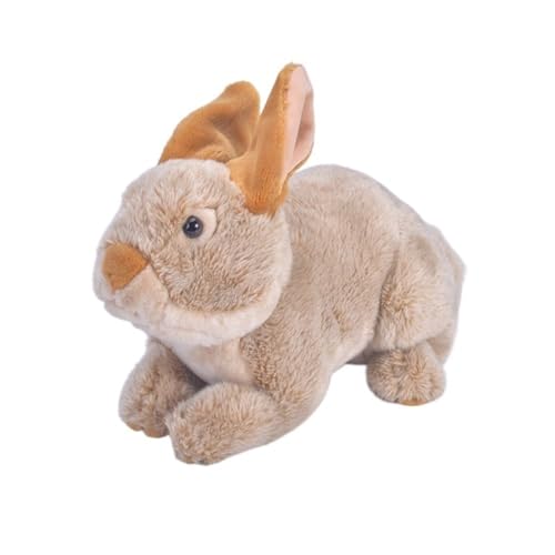 MZICXV Simulation Plüschtier Kaninchen Plüschpuppe Stoffpuppe Hasenpuppe Weiches und süßes Geschenk(Brown) von MZICXV