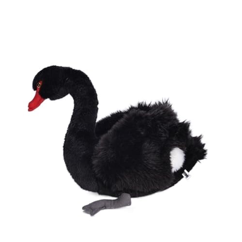 MZICXV Simulation Schwan Plüsch Puppe süße Schwarze Schwan Puppe weiche und süße Puppe Dekoration Geschenk von MZICXV