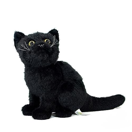 MZICXV Simulation Schwarze Katze Puppe süße kurzhaarige Katze Puppe chinesische Pastorale Katze weiches Plüschtier MZICXV Simulation Schwarze Katze Puppe süße kurzhaarige Katze Puppe chinesische Pastorale Katze weiches Plüschtier von MZICXV