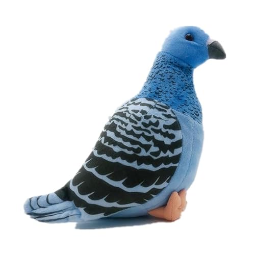 MZICXV Simulation Taube Plüschtier Süße Felsentaube Plüschpuppe Weiches und süßes Friedensvogeltier (Blue) von MZICXV