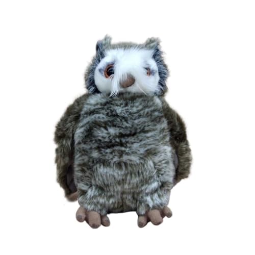 MZICXV Simulation Tier Gehörnte Eule Plüsch Puppe Super Nette Kopf Joint Eule Puppe Spielzeug Dekoration Geschenk MZICXV Simulation Tier Gehörnte Eule Plüsch Puppe Super Nette Kopf Joint Eule Puppe Spielzeug Dekoration Geschenk von MZICXV