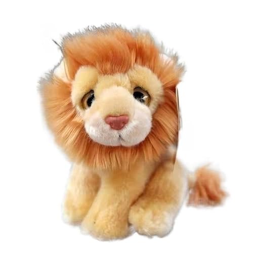 MZICXV Simulation Tier Plüsch Spielzeug Leopard Tiger Löwe Plüsch Puppe Weiche Und Niedliche Frühen Bildung Geschenk Hause Dekoration(Brass) von MZICXV