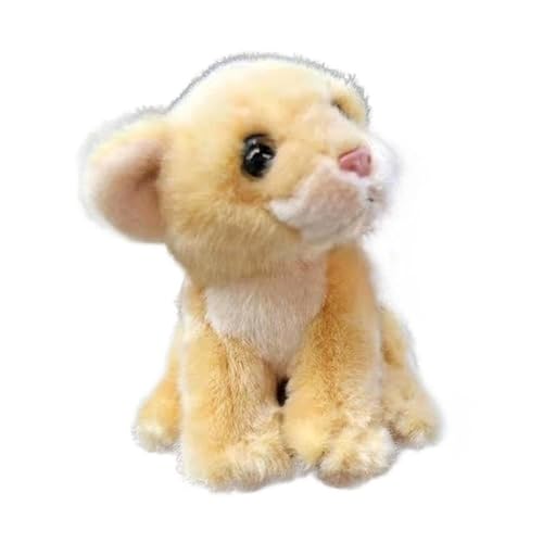 MZICXV Simulation Tier Plüsch Spielzeug Leopard Tiger Löwe Plüsch Puppe Weiche Und Niedliche Frühen Bildung Geschenk Hause Dekoration(Metallic) von MZICXV