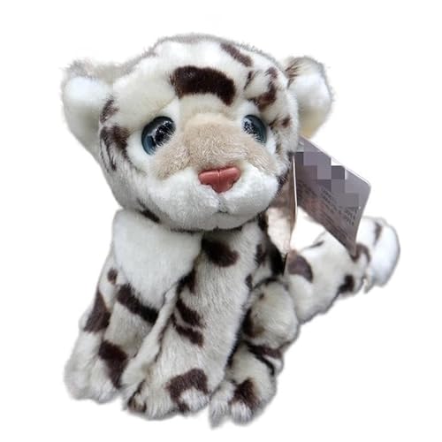 MZICXV Simulation Tier Plüsch Spielzeug Leopard Tiger Löwe Plüsch Puppe Weiche Und Niedliche Frühen Bildung Geschenk Hause Dekoration(Silver) von MZICXV