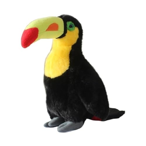 MZICXV Simulation Tukane Plüsch Puppe Tier Vogel Dickschnabel Vogel Plüsch Spielzeug Weich Und Niedlich 's Frühen Bildung Geschenk Hause Dekoration von MZICXV