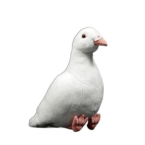 MZICXV Simulation Weiße Taube Puppe Super Süße Taube Puppe Kleine Trägertaube Weiches Plüschtier Geschenk MZICXV Simulation Weiße Taube Puppe Super Süße Taube Puppe Kleine Trägertaube Weiches Plüschtier Geschenk von MZICXV