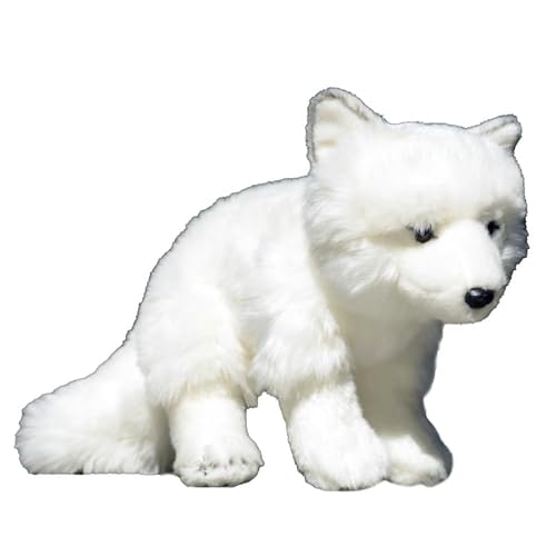MZICXV Simulation Weißer Fuchs Plüschtier Puppe Arktischer Fuchs Puppe Tierverzierung Weich und niedlich 's Geburtstagsgeschenk MZICXV Simulation Weißer Fuchs Plüschtier Puppe Arktischer Fuchs Puppe Tierverzierung Weich und niedlich 's Geburtstagsgeschenk von MZICXV
