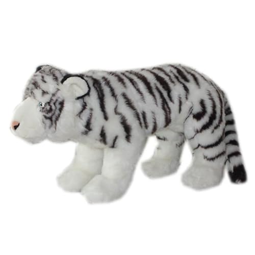 MZICXV Simulation Weißer Tiger Plüschtier Tier Schneetiger Bengal Tiger Plüschpuppe Weich Und Niedlich Begleitendes Geschenk Heimdekoration MZICXV Simulation Weißer Tiger Plüschtier Tier Schneetiger Bengal Tiger Plüschpuppe Weich Und Niedlich Begleitendes Geschenk Heimdekoration von MZICXV