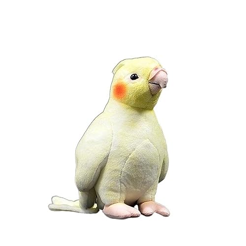 MZICXV Simulation gelbe Nymphensittich-Puppe, kleine Papageienpuppe, weiches Tier-Plüschtier MZICXV Simulation gelbe Nymphensittich-Puppe, kleine Papageienpuppe, weiches Tier-Plüschtier von MZICXV