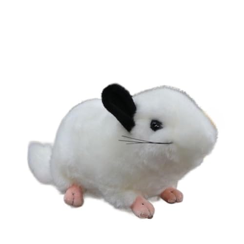 MZICXV Simulation graue Puppe süße weiße Plüschtier große Maus Geschenk weiche und süße Puppe(White) von MZICXV