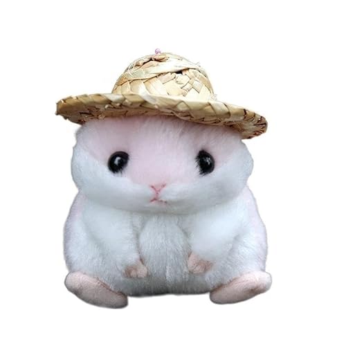 MZICXV Simulation kleine Hamster Plüsch Puppe kleine Tier Plüsch Spielzeug weich und niedlich 's Geschenk Anhänger(Pink) von MZICXV