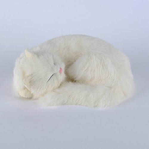 MZICXV Simulation niedliche Katze Plüschtiere Heimtextilien Tierauto-Einrichtungsmodelle Kindergeschenke(Clear) von MZICXV