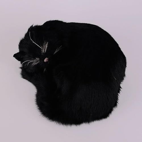 MZICXV Simulation niedliche Katze Plüschtiere Heimtextilien Tierauto-Einrichtungsmodelle Kindergeschenke(Natural) von MZICXV