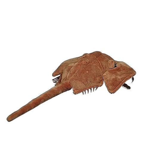 MZICXV Simulation niedliche chinesische Pfeilschwanzkrebs-Plüschpuppe, Pfeilschwanzkrebs-Fisch, weiche Puppe, Meerestiere von MZICXV