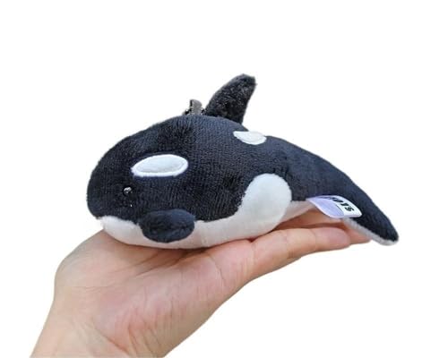 MZICXV Simulation niedlicher Killerwal Plüschpuppe Kleiner Killerwal Spielzeug Schlüssel Lian Meerestier Anhänger Geschenk for Jungen und Mädchen von MZICXV